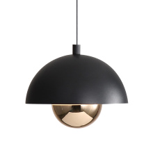 Golden 1816-1S SNB-CPR - Wry Lighting Vintra Integrated LED Pendant in Sand Black and Copper shade